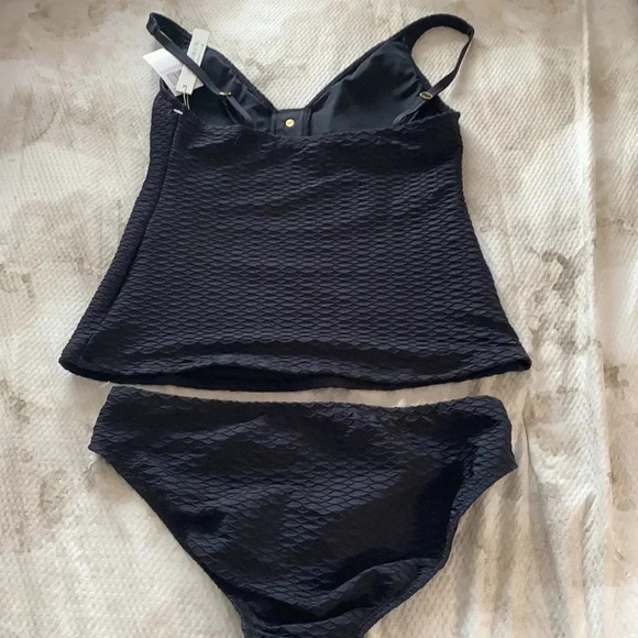 Black Bleu Rod Beattie Tankini Set Swimsuit Size 6 - Picture 7 of 16